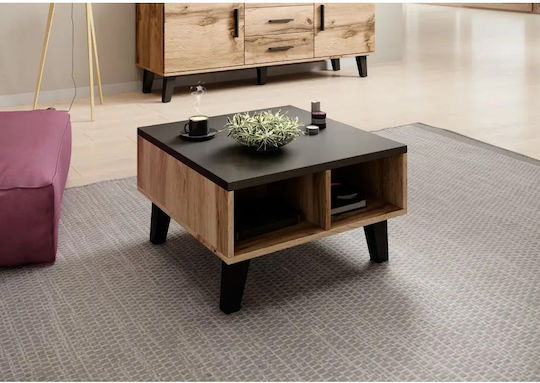 Cama LOTTA 60 coffee table wotan oak/mat black