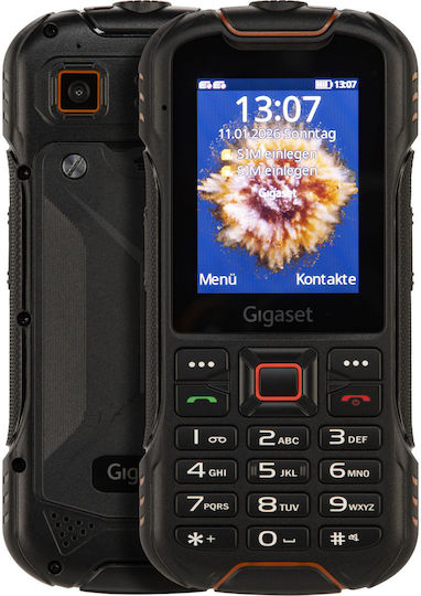 Gigaset GLX8 Plus Rugged Black and Orange (S30853-H1250-R101)