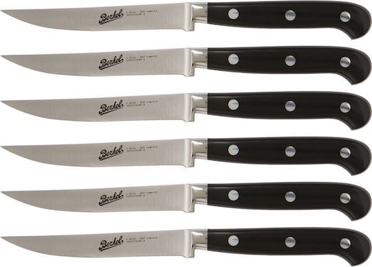 Berkel Adhoc Glossy Black 6-Piece Steak Set