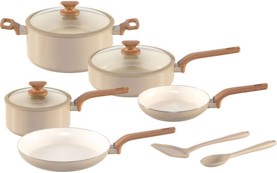 GreenPan Essence 5-Piece Cookware Set taupe
