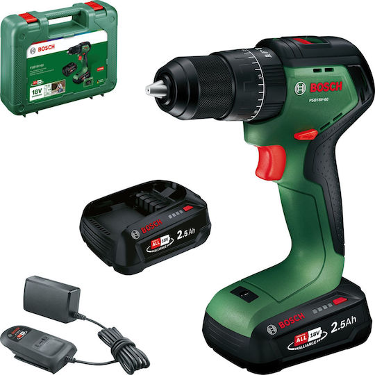 Bosch PSB18V-60 (2x2.5Ah, CC) Cordless Hammer Drill Driver