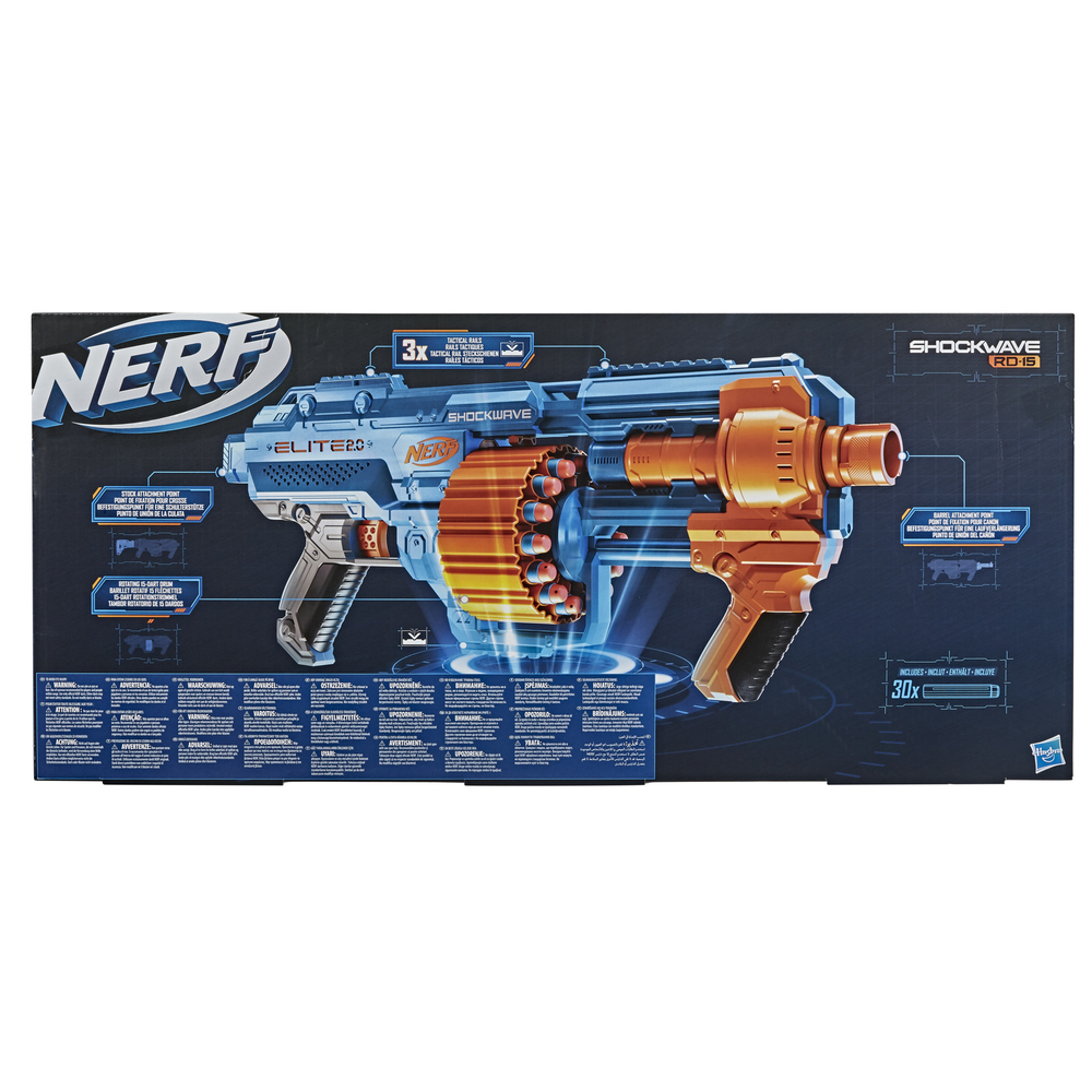 Hasbro Nerf Elite 2.0 Shockwave RD-15, Nerf Gun